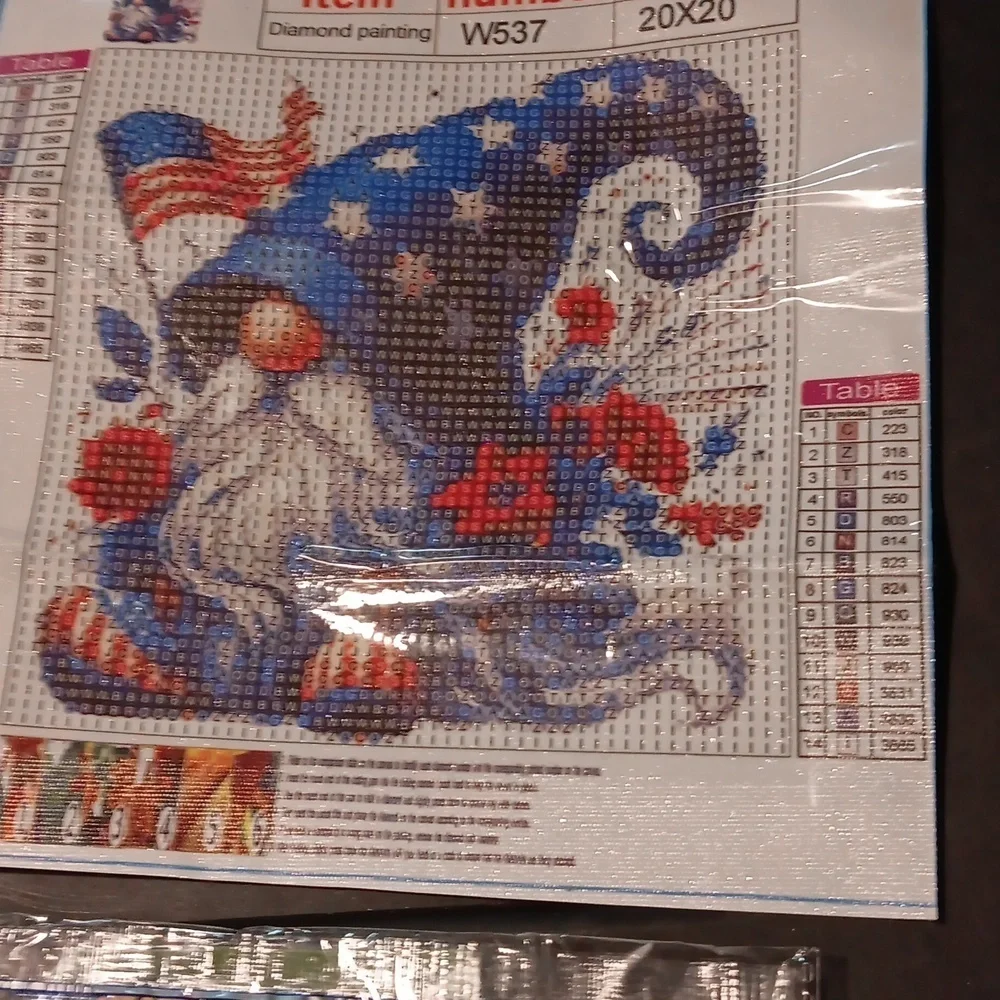Patriotic Gnome Diamond Art Painting Kit 20x20